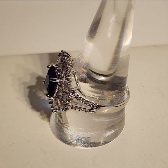 ❤️  BLUE STARBURST RING WOMAN - Picture 4 of 5